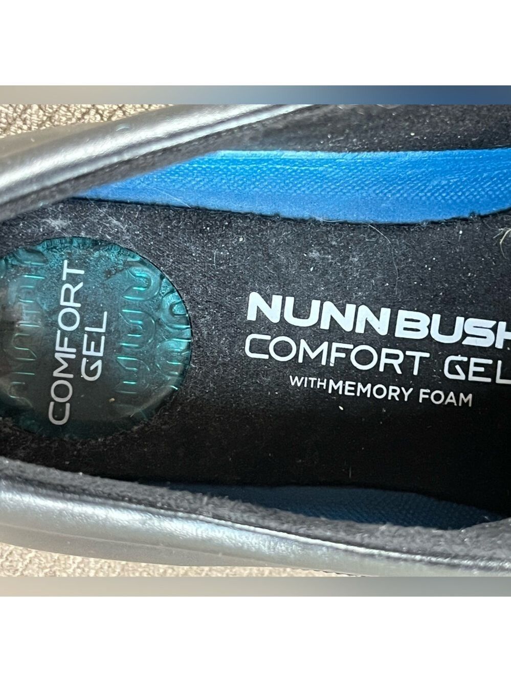 NUNN BUSH Men’s Black Wingtip Lace Up Leather Dress Shoes sz 9.5M LIKE NEW - Picture 16 of 16
